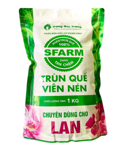 Phân trùn quế viên nén SFARM cho lan