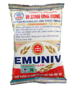 Chế phẩm EMUNIV (200g) – Ủ phân và rác hữu cơ hiệu quả